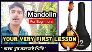 Your Very First Mandolin Lesson Absolutely for Beginners  Surashri Music Academy [upl. by Anitrebla818]