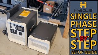 Apollo 5K Solar Generator DETAILED Setup Single Phase [upl. by Ahsa]