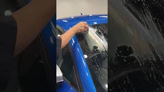 Easy Car Glass cleaner for a clear vision carcaretips carcleaning carcleaninghacks detailing [upl. by Brittaney831]