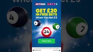 Claim £20 in Free Bets at Betfred Lotto [upl. by Hitt590]