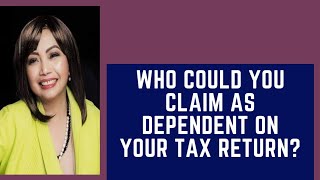 Tax Tips 2020 Who Could You Claim as Dependent On Your Tax Return [upl. by Conant281]