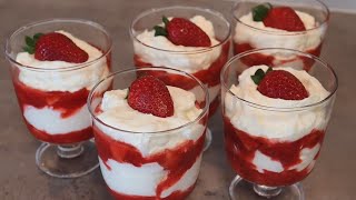 Sehr schnell gemacht ️ MascarponeErdbeerDessert🍓 [upl. by Inaoj]