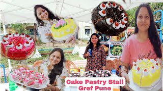 Cake Pastry Home Made Vanilla  Chocolate  Pineapple  Strawberry Cake Pastry  Gref Pune Stall [upl. by Euqimod]