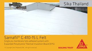 Sarnafil® G 41015 L –Polymeric Membrane for adhered roof waterproofing [upl. by Ahsoek]