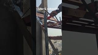 Stairs welding and leveling like buildingdesign constructiondesign home trending [upl. by Darreg]