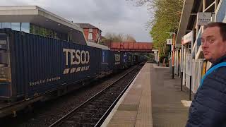 here is Drs class 66425 with a 2 tone from wentloog freightliners to daventry with a full load [upl. by Shanna782]