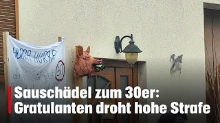 Sauschädel zum 30er Gratulanten droht hohe Strafe  kronetv NEWS [upl. by Sesmar]