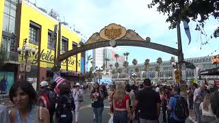 SDCC 2023 Gaslamp Quarter Walkthrough Finale [upl. by Akemad]