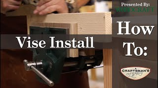 Woodcraft 101How to Install a Face Vise [upl. by Januisz]