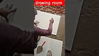 Drawing room tiles complete tileworks trendingreels tileideas homedecor tilesfitting tileswork [upl. by Hsak]