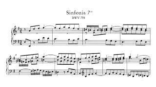 J S Bach  Sinfonia No 7 in E Minor BWV 793 Organ [upl. by Ahsiekin]