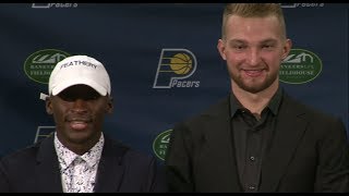 Victor Oladipo Domantas Sabonis and Darren Collisons Press Conference  July 7 2017 [upl. by Mikal]