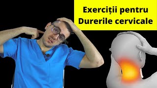 6 exerciții de kinetoterapie pentru coloana vertebrală cervicală [upl. by Plume]