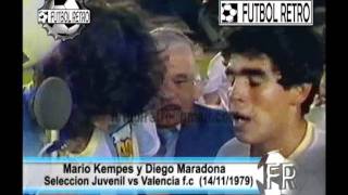 Maradona y Kempes 1979 Argentina vs Valencia FUTBOL RETRO TV [upl. by Akirdnwahs]