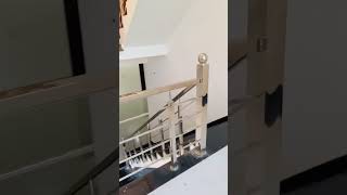 Stainless steel stair railing design handmade weldinglover shortvideo welding [upl. by Aicnelav]