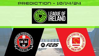 Bohemians FC vs St Patricks Athletic FC  Prediction  2024 Leauge of Ireland  EA FC 25 [upl. by Alioz632]