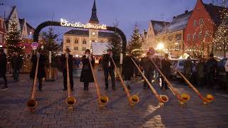 Die Baarer Alphornbläser auf dem Weihnachtsmarkt Pfaffenhofen [upl. by Tjader114]