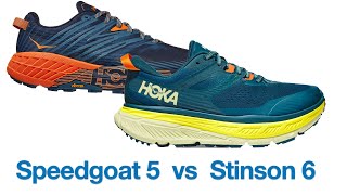 HOKA Speedgoat 4 vs Stinson ATR 6  Which One is Better for Hiking [upl. by Sabu]