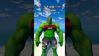 Super Cars vs Hulk 😱❌ BeamNGDrive shorts beamngdrive [upl. by Harbed]