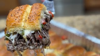 Cheesesteak Sloppy Joe Sliders [upl. by Elbart549]