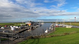 Nordseebad Otterndorf Seglerhafen Deichspaziergang mit Kuh nasse Füße und mehr [upl. by Alyehs]