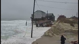 Latest Rodanthe house collapse highlights need for beach nourishment [upl. by Martynne514]