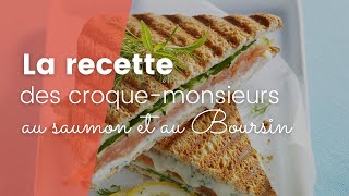 Nos délicieux croquemonsieurs au saumon et au Boursin [upl. by Stesha]