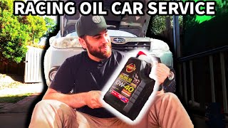 Car Service DIY Subaru Forester XT oil and filter change using Penrite 10 tenths racing 10w40 [upl. by Witkin821]