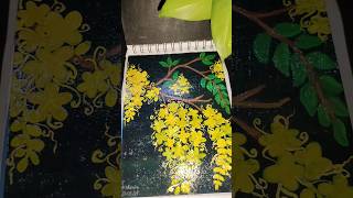 acrylic varnish diye painting secure 🎨🖌️✨yellowflower 🌼painting song subscribemychanne [upl. by Sander]