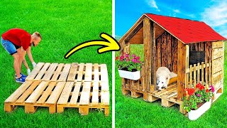 RUMAH ANJING DIY DARI PALET KAYU  24 Proyek DIY Menggunakan Epoksi dan Kayu Peralatan Bengkel [upl. by Addiel]