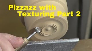 Add Pizzazz to Woodturning with Texturing  Part 2 DIY Dremel Burr RotaryTool [upl. by Notsle]