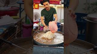 Authentic Pad Thai street food Thailand [upl. by Zetrauq]