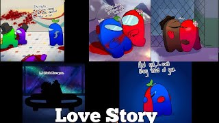 Among Us Love Story blue x red Episode 139 [upl. by Vivi483]