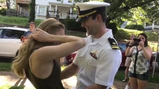 Sailor surprises fiancee at graduation [upl. by Curkell933]