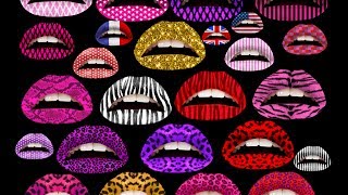 Tatuajes de labios temporales  Lip tatoo [upl. by Oag342]