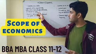 Scope Of Economics  Managerial Economics [upl. by Tehr152]