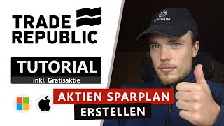 Trade Republic Aktien Sparplan erstellen ✅ Erklärung zum Einrichten amp Anlegen Tutorial [upl. by Ardnoek278]