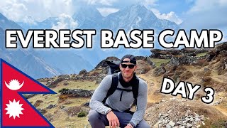 EVEREST BASE CAMP TREK DAY 3 Seeing Everest [upl. by Adrial]