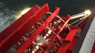 Belle of Louisville paddle wheel [upl. by Ecinad704]