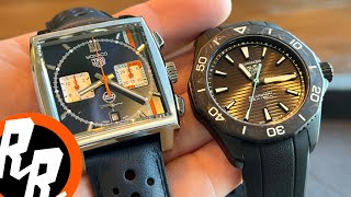 Tag Heuer Monaco Gulf and Aquaracer SolarGraph Saltzman’s [upl. by Leiru]