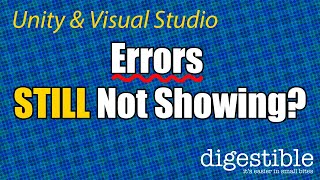 Unity Errors and IntelliSense STILL Not Working even after changing External Tools Try this Fix [upl. by Maker]