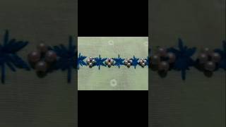 Simple border embroidery foryou embroderydesigns shortsfeed shortsviral shortvideo [upl. by Salomi299]