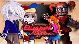 Fandoms React To Elizabeth Afton  Gacha React [upl. by Vyner601]