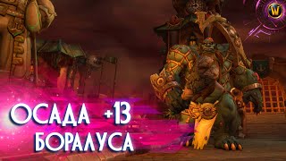 WOW  ОСАДА БОРАЛУСА 13  ДРУИД ТАНК POV  ПУГИ БЕЗ ВОЙСА TWW СЕЗОН 1 [upl. by Adyl109]