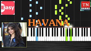 HAVANA  Piano Tutorial Accompaniment  EASY [upl. by Honan]