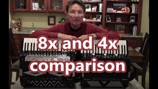 Roland FR4x  8x comparison ACCORDION [upl. by Yssirc713]