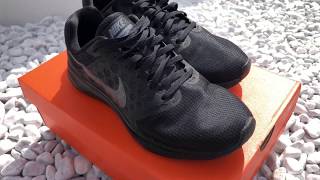 Nike Downshifter 7 Sneaker Triple Black ON FEET [upl. by Narmak]