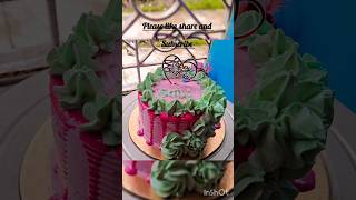 Easy dripping design on cakecake youtubeytshortscakedesign viralshortviralshortsbirthdaycake [upl. by Lowson401]