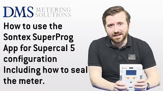 How to use the Sontex SuperProg App for Supercal 5 configuration Including how to seal the meter [upl. by Yrrek998]