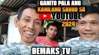 Magkano ang sahod ng Bemaks Tv sa youtube ngayong 2024  Estimated Review [upl. by Nihsfa]